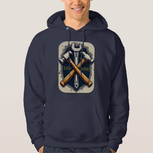 Hard Work Tools Worker Pride Labor Day Design パーカ (正面)