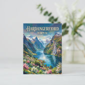 Hardangerfjord Norway ポストカード (スタンド正面)