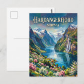 Hardangerfjord Norway ポストカード (正面/裏面)