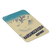 Hardangerviddaノルウェー休暇のポスター。 マグネット (右側)