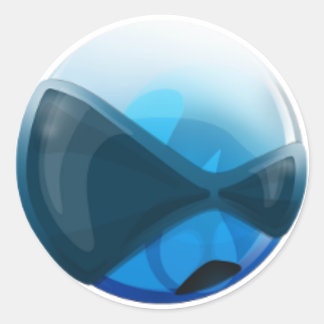 HardenedBSDロゴシール（丸） ラウンドシール