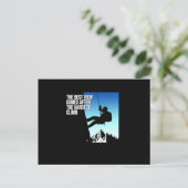 Hardest Climb Mountain Climber Rock Climbing Lover インビテーションポストカード (スタンド正面)