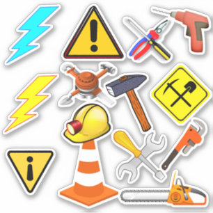 Hardhat Worker – ツールボックスツール シール