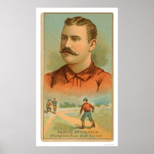 Hardie Hendersonの野球1888年 ポスター