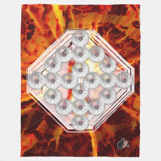 HardRock Vertical フリースブランケット (正面)