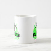 Hardstyleのテンポのデザイン コーヒーマグカップ (中央)