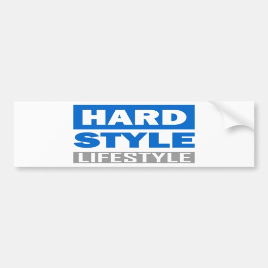 Hardstyleのライフスタイルのデザイン バンパーステッカー (正面)