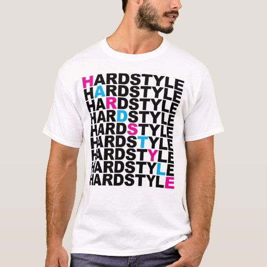Hardstyleのリスト Tシャツ (正面)