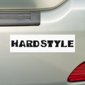 hardstyleの文字 バンパーステッカー (車上)