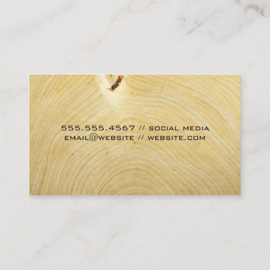 Hardware Tools | Wood Grain 名刺 (裏面)