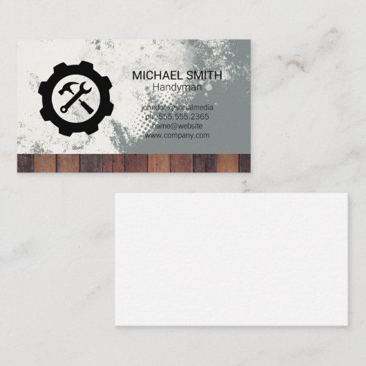 Hardware Wrench Tools | Builders Tools 名刺 (正面/裏面)