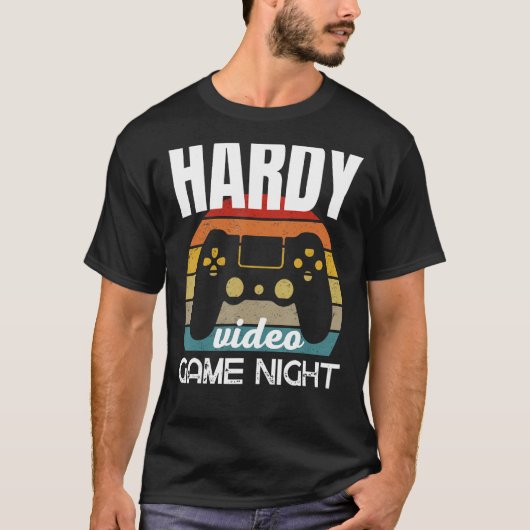 Hardy Family Video Gameナイト Tシャツ (正面)