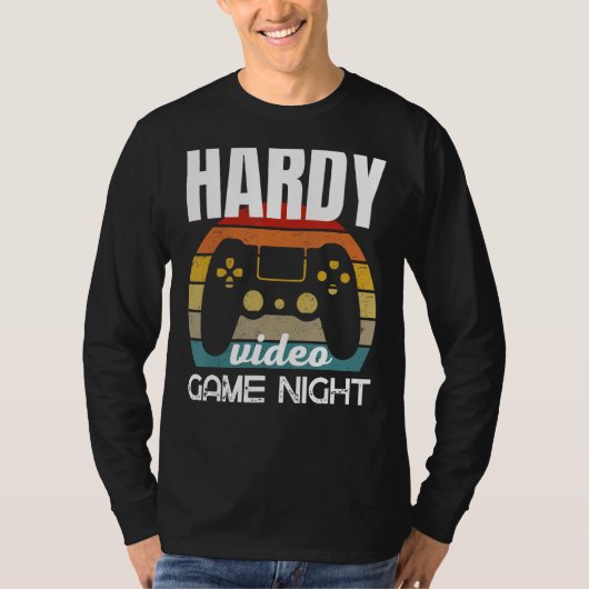 Hardy Family Video Gameナイト Tシャツ (正面)