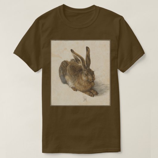 Hare 1502バイアルブレヒトDrer Tシャツ (デザイン正面)