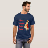 Hare Comes Santa Paws T-Shirt Tシャツ (正面フル)