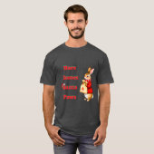Hare Comes Santa Paws T-Shirt Tシャツ (正面フル)