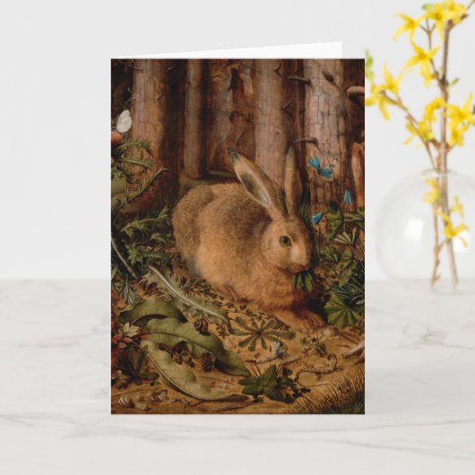 Hare in the Forest カード (黄色い花)