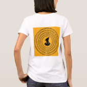 Hare Krishna女性用Tシャツ Tシャツ (裏面)