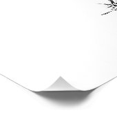 Hare Monochrome Print ポスター (コーナー)