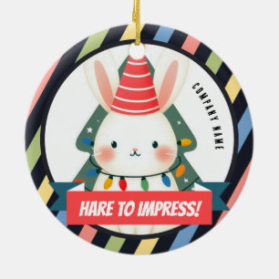 Hare to Impress! オフィスクリスマス セラミックオーナメント