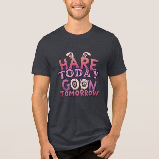 Hare Today, Goon Tomorrow トライブレンドTシャツ (正面)