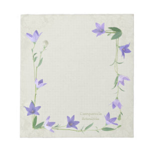 Harebell flower garland CC0339カスタマイズ可能 ノートパッド
