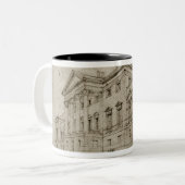 Harewoodの家、ヨークシャ、c.1798 (texのグラファイト ツートーンマグカップ (正面左)