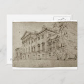 Harewood House, Yorkshire, c.1798 (グラファイトon tex) ポストカード (正面/裏面)