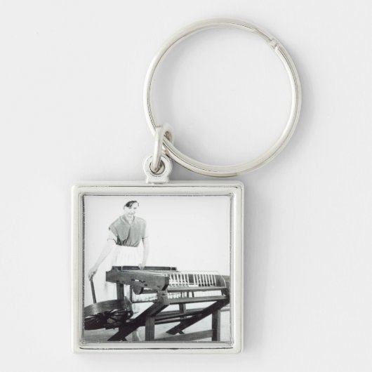 Hargreavesの「回転のJennyの復元 キーホルダー (正面)