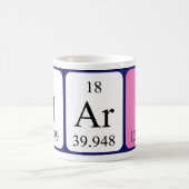 Hari周期表名mug コーヒーマグカップ (中央)