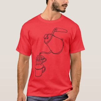 Hario V60 Pourover Sketch  Tシャツ