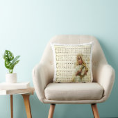 hark天使がヴィンテージ音楽シートで歌うのを聞きます クッション (椅子)