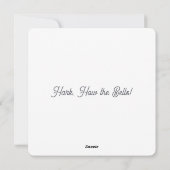 Hark, How the Bells：ミニマルなクリスマスカード シーズンカード (裏面)