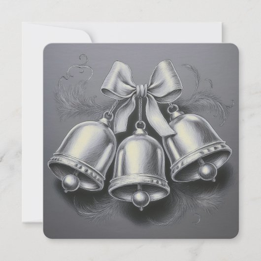 Hark, How the Bells：ミニマルなクリスマスカード シーズンカード (正面)