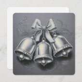 Hark, How the Bells：ミニマルなクリスマスカード シーズンカード (正面/裏面)