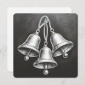 Hark, How the Bells：ミニマルなクリスマスカード シーズンカード (正面/裏面)