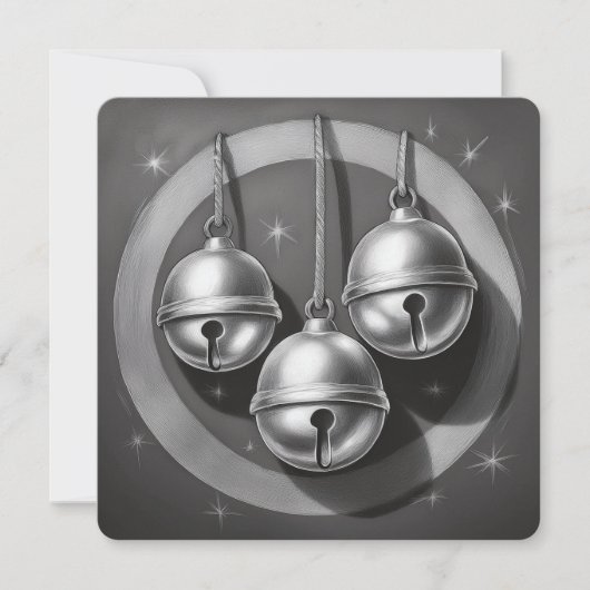 Hark, How the Bells：ミニマルなクリスマスカード シーズンカード (正面)