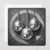 Hark, How the Bells：ミニマルなクリスマスカード シーズンカード (正面/裏面)