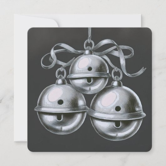 Hark, How the Bells：ミニマルなクリスマスカード シーズンカード (正面)