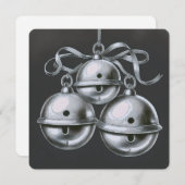 Hark, How the Bells：ミニマルなクリスマスカード シーズンカード (正面/裏面)