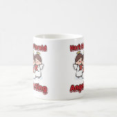 Hark the Herald Angels Sing かわいいクリスマスの天使 コーヒーマグカップ (中央)