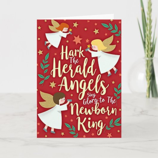 Hark The Herald Angels Sing カード (正面)