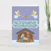  Hark The Herald Angels Sing Christmas Carol  カード (正面)
