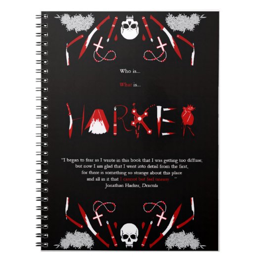 Harker - Jonathan Notebook ノートブック (正面)