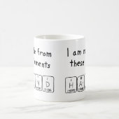 Harland定期テーブル名mag コーヒーマグカップ (中央)