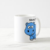 Harleigh the Hippo カスタムCartoon Children's Mug コーヒーマグカップ (正面右)