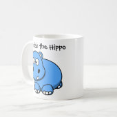 Harleigh the Hippo カスタムCartoon Children's Mug コーヒーマグカップ (正面左)
