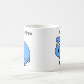 Harleigh the Hippo カスタムCartoon Children's Mug コーヒーマグカップ (中央)
