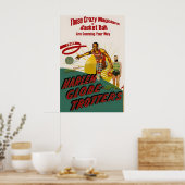 Harlem Globetrotters 1950s Vintage Promo Poster ポスター (キッチン)