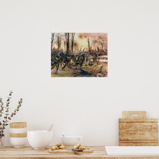 Harlem Hell Fighters Séchault H. Charles McBarron  ポスター (キッチン)